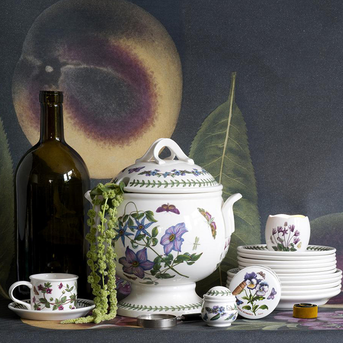 Botanic Garden Round Trinket Box 3.5 inch 9.5 cm